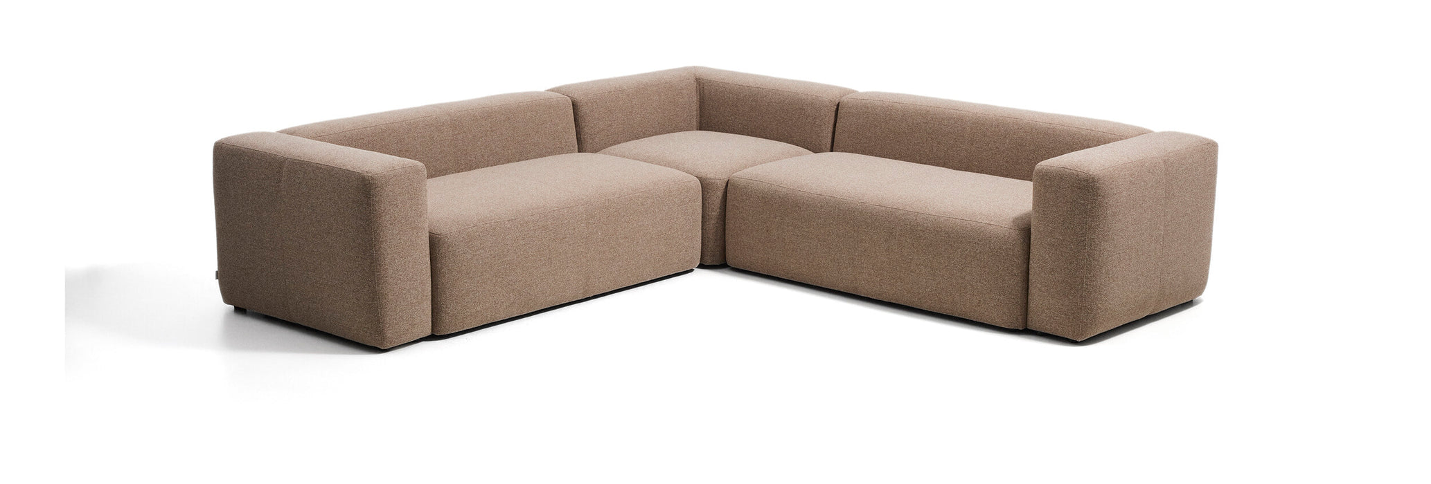 Kave Home 4-zits Hoekbank Blok 290cm, Chenille - Taupe