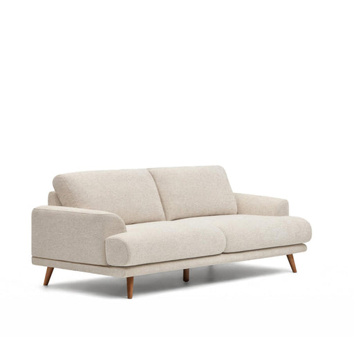 Kave Home 3-zits Bank Karin 231cm - Beige/Walnoot