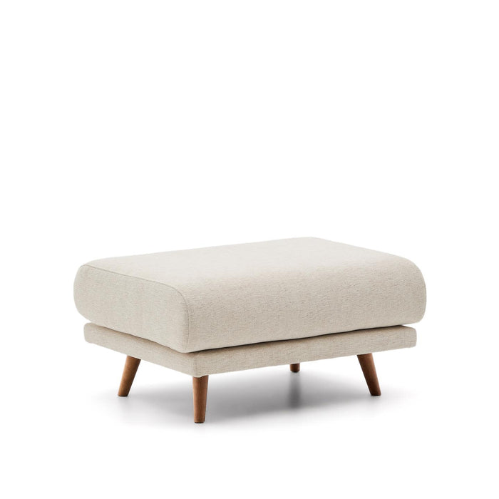 Kave Home Hocker Karin - Beige/Walnoot