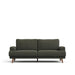 Kave Home 2-zits Bank Karin 211cm - Donkergroen