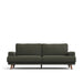 Kave Home 3-zits Bank Karin 228cm - Donkergroen