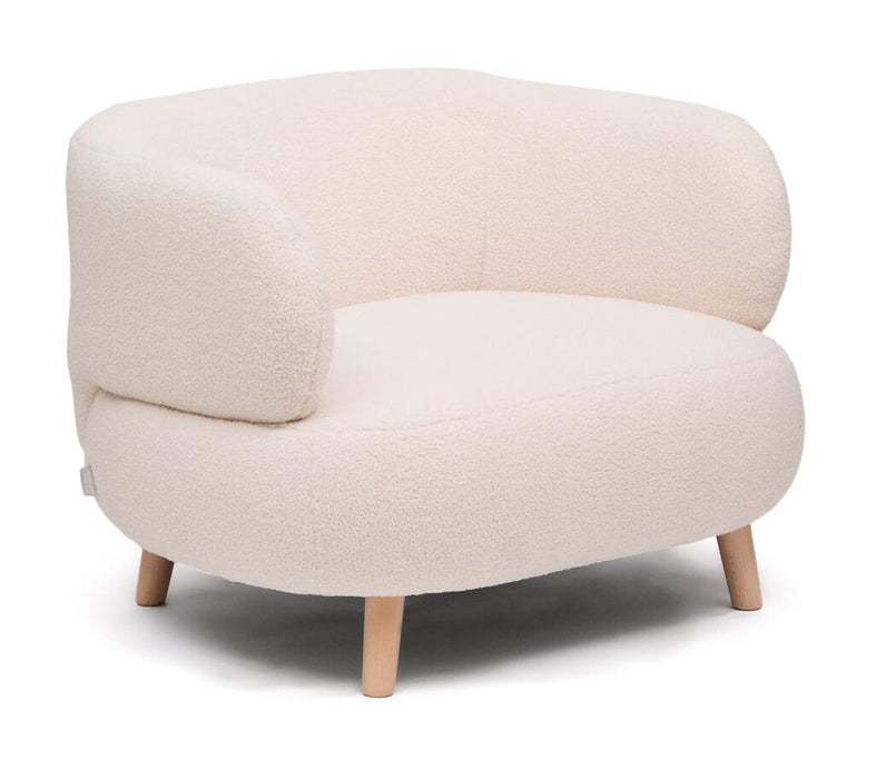 Kave Home Fauteuil Luisa Bouclé - Ecru