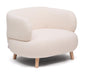 Kave Home Fauteuil Luisa Bouclé - Ecru