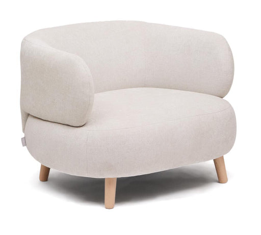 Kave Home Fauteuil Luisa Chenille - Pearl