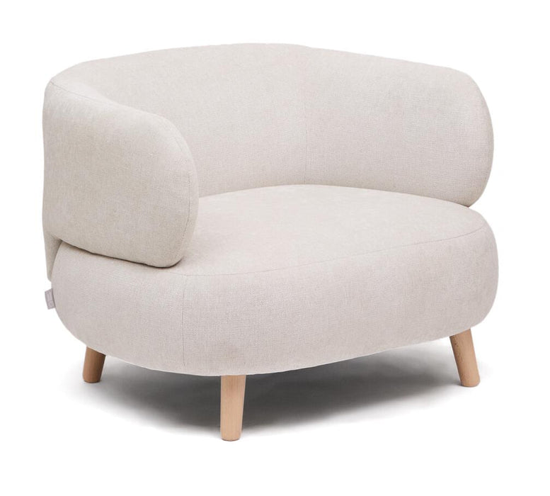 Kave Home Fauteuil Luisa Chenille - Pearl