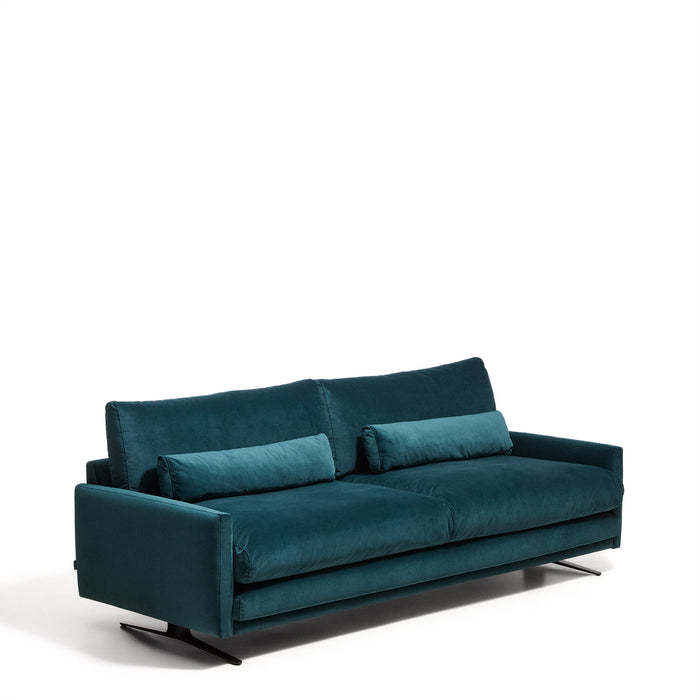 Kave Home 3-zits Bank Veliro 240cm, Velvet - Turquoise