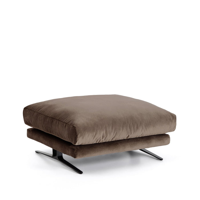 Kave Home Hocker Veliro Velvet - Chocoladebruin