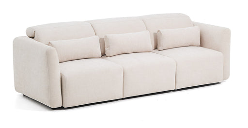 Kave Home Verstelbare 3-zits Bank Lares Chenille, 255cm - Beige