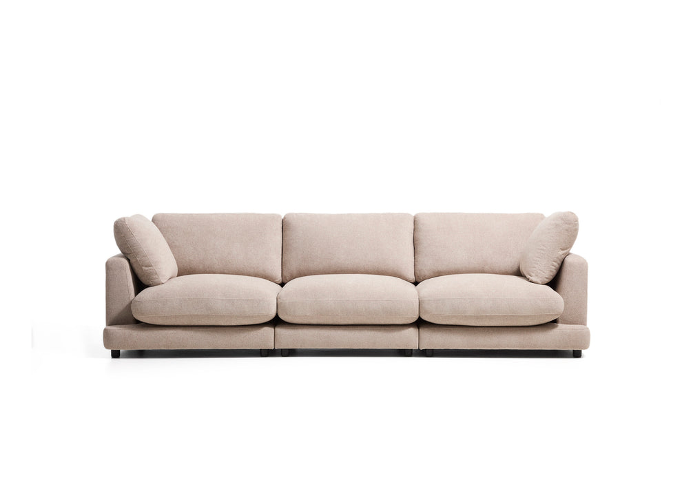 Kave Home 4-zits Bank Gala 300cm, Bouclé - Beige