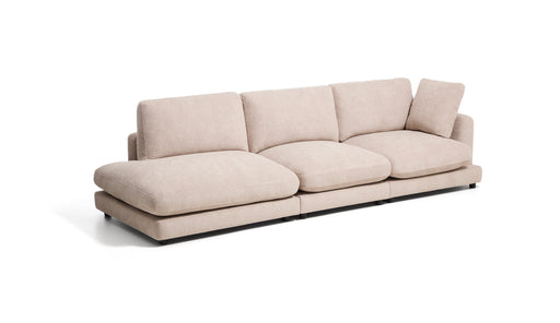 Kave Home 4-zits Bank Gala Met linker eindmodule, 315cm, Bouclé - Beige