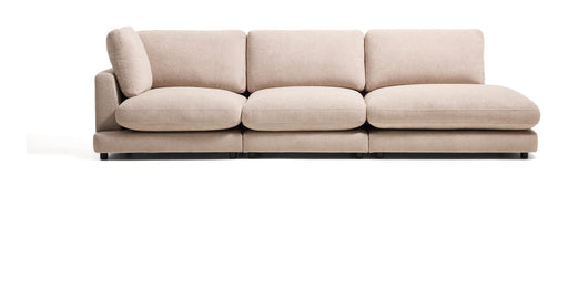 Kave Home 4-zits Bank Gala met Rechter eindmodule, 315cm, Bouclé - Beige