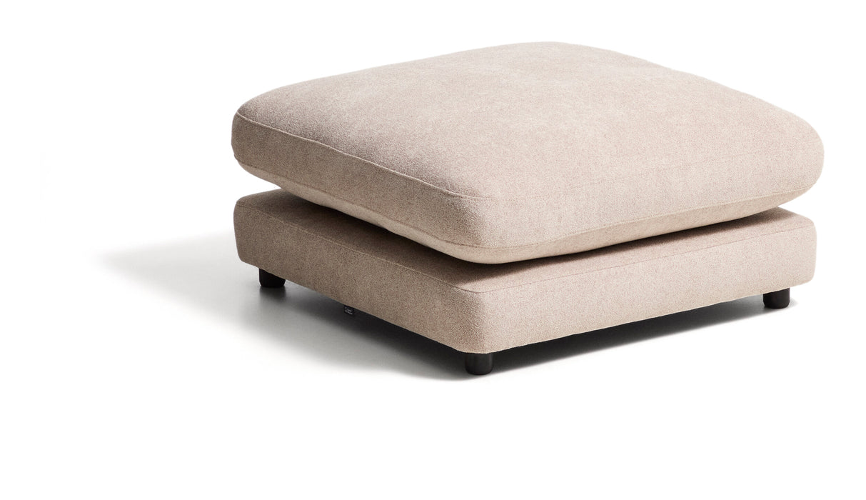 Kave Home Poef Gala Bouclé, 90 x 90cm - Beige
