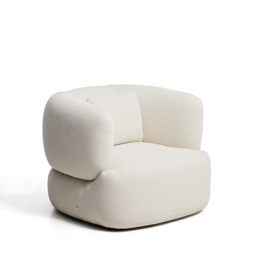 Kave Home Draaifauteuil Martina Chenille - Ecru