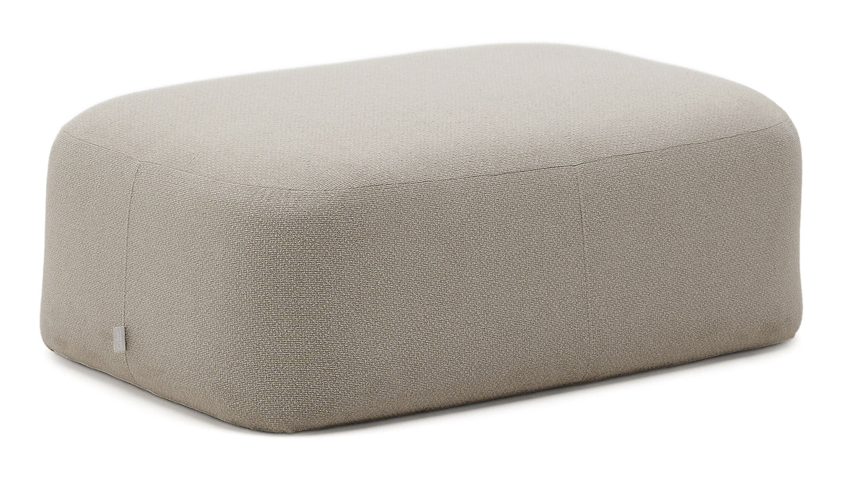 Kave Home Hocker Martina Chenille 123 x 85 cm - Steengrijs