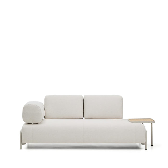 Kave Home 2-zits Bank Compo Met bijzettafel - Beige