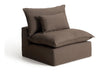 Kave Home Fauteuil Anarela Linnen, 110cm - Taupe