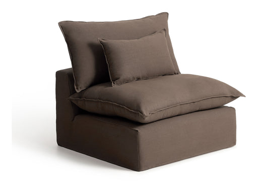 Kave Home Fauteuil Anarela Linnen, 110cm - Taupe