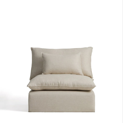 Kave Home Fauteuil Anarela Linnen, 110cm - Beige
