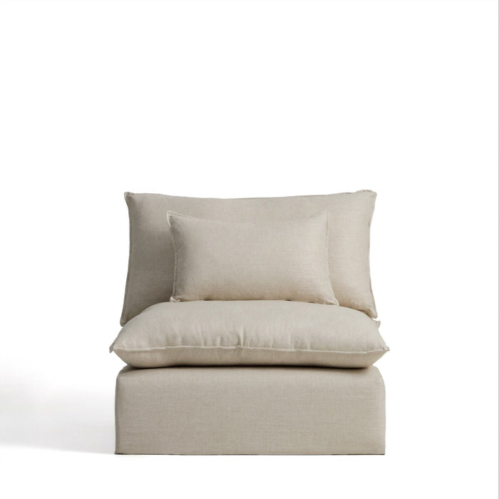 Kave Home Fauteuil Anarela Linnen, 110cm - Beige