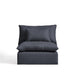 Kave Home Fauteuil Anarela Linnen, 110cm - Donkergrijs