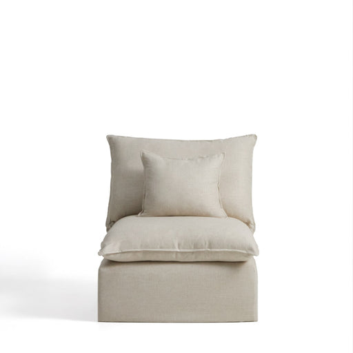Kave Home Fauteuil Anarela Linnen, 90cm - Beige - ThatLyfeStyle