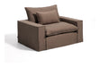 Kave Home Fauteuil Anarela Linnen, 150cm - Taupe