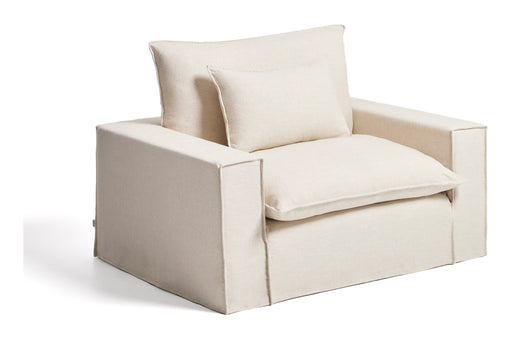 Kave Home Fauteuil Anarela Linnen, 150cm - Beige