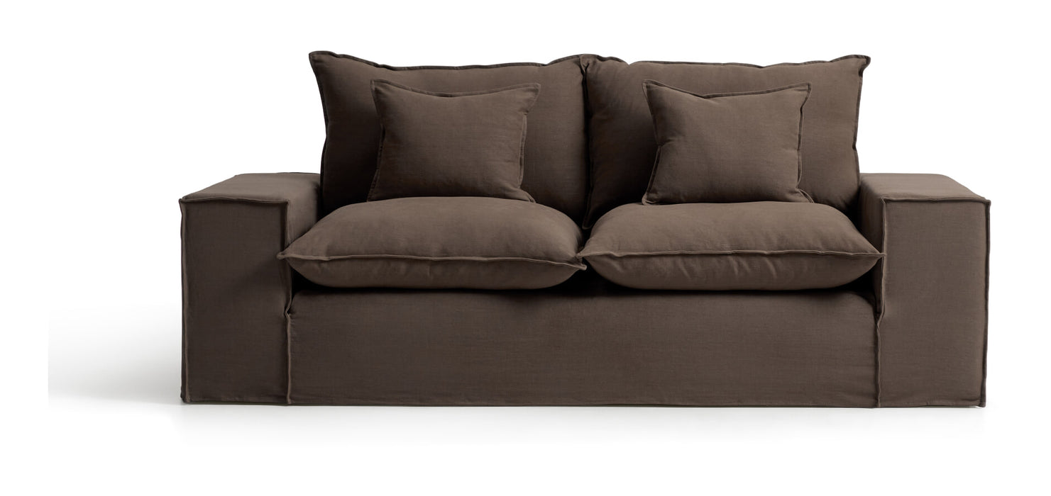 Kave Home 2-zits Bank Anarela 240cm, Linnen - Taupe