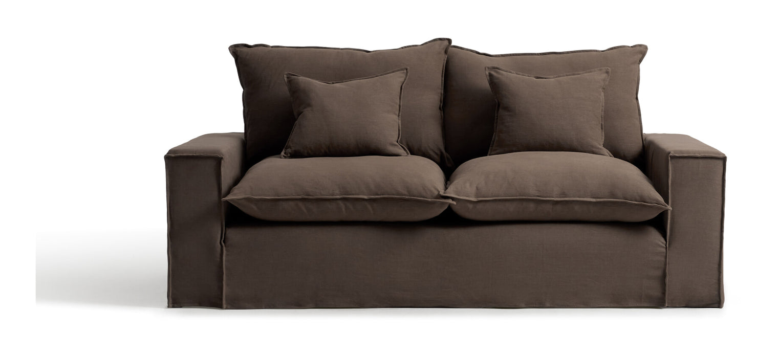 Kave Home 2-zits Bank Anarela 220cm, Linnen - Taupe