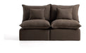 Kave Home 2-zits Bank Anarela Linnen, 180cm - Taupe