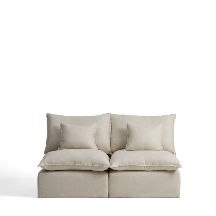 Kave Home Modulaire 2-zits Bank Anarela Linnen, 180cm - Beige
