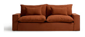 Kave Home 3-zits Bank Anarela 260cm, Linnen - Terracotta