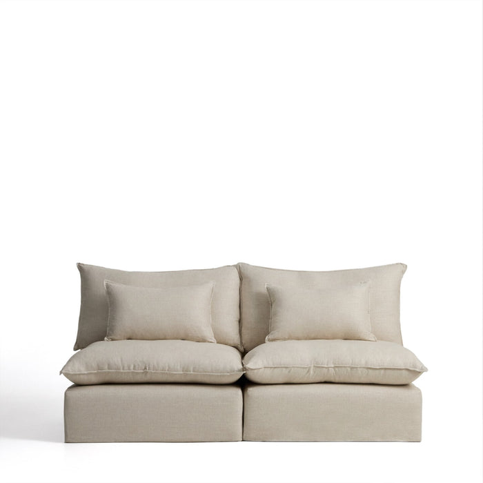 Kave Home Modulaire 3-zits Bank Anarela Linnen, 220cm - Beige