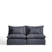Kave Home Modulaire 3-zits Bank Anarela Linnen, 220cm - Donkergrijs