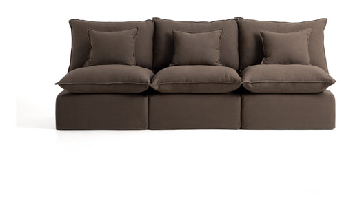 Kave Home 3-zits Bank Anarela 270cm, Linnen - Taupe