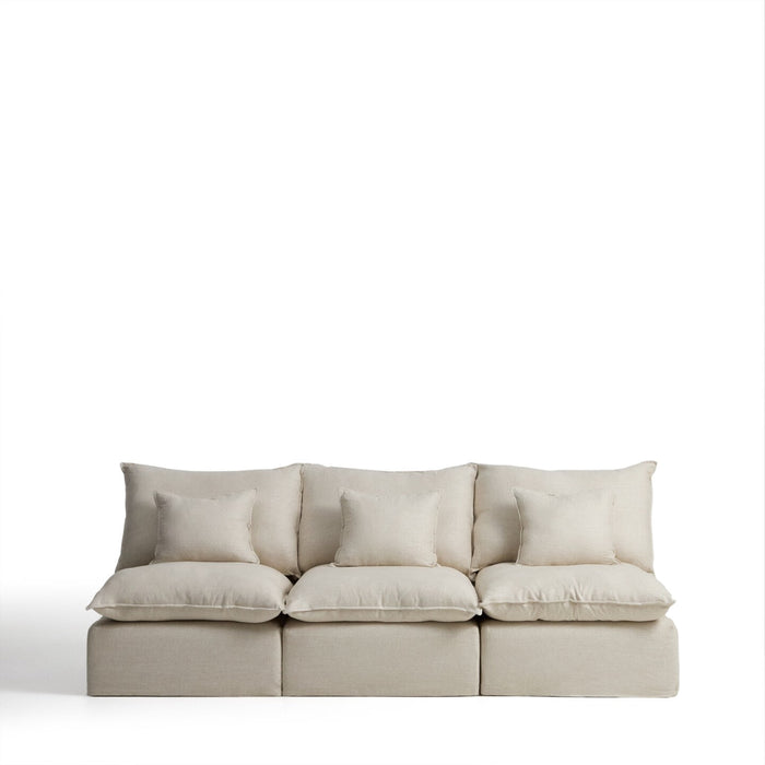 Kave Home Modulaire 3-zits Bank Anarela Linnen, 270cm - Beige