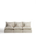 Kave Home Modulaire 3-zits Bank Anarela Linnen, 270cm - Beige