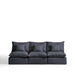 Kave Home Modulaire 3-zits Bank Anarela Linnen, 270cm - Donkergrijs