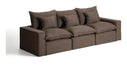 Kave Home 3-zits Bank Anarela 310cm, Linnen - Taupe