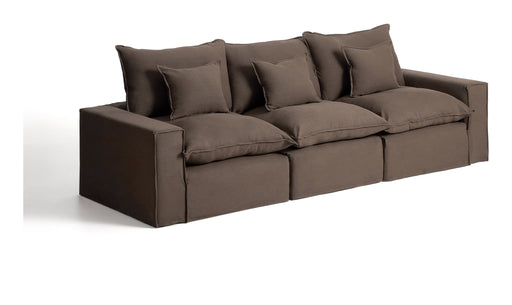Kave Home 3-zits Bank Anarela 310cm, Linnen - Taupe