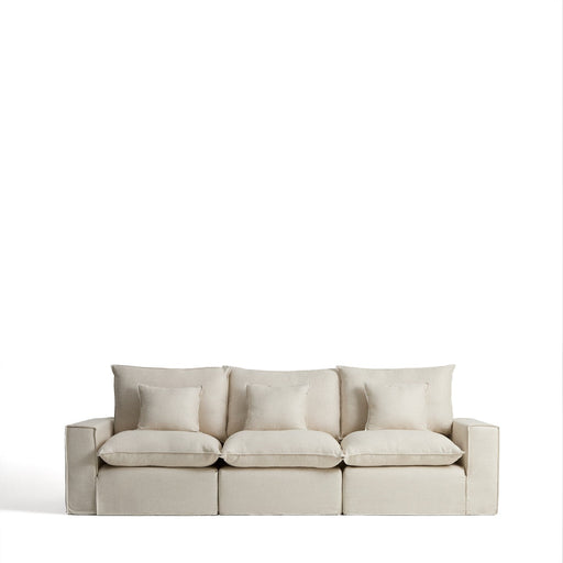 Kave Home Modulaire 3-zits Bank Anarela Linnen, 310cm - Beige