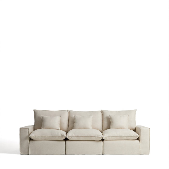 Kave Home Modulaire 3-zits Bank Anarela Linnen, 310cm - Beige