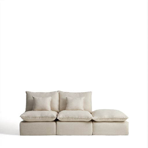 Kave Home Modulaire 3-zits Bank Anarela Met eindstuk, 270cm - Beige - ThatLyfeStyle