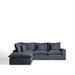 Kave Home 4-zits Bank Anarela Links, 307cm - Donkergrijs