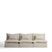 Kave Home 5-zits Bank Anarela Linnen, 330cm - Beige