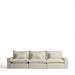 Kave Home 5-zits Bank Anarela Linnen, 370cm - Beige