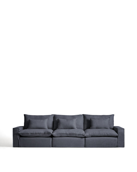 Kave Home 5-zits Bank Anarela 370cm - Donkergrijs