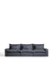 Kave Home 5-zits Bank Anarela 370cm - Donkergrijs