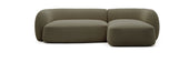 Kave Home Organische Loungebank Martina Rechts, 287cm, Chenille - Groen