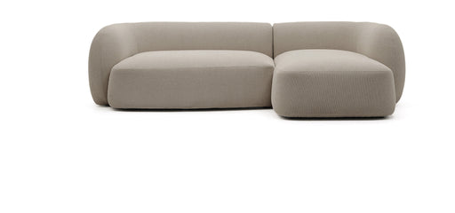Kave Home Organische Loungebank Martina Rechts, 287cm, Chenille - Steengrijs